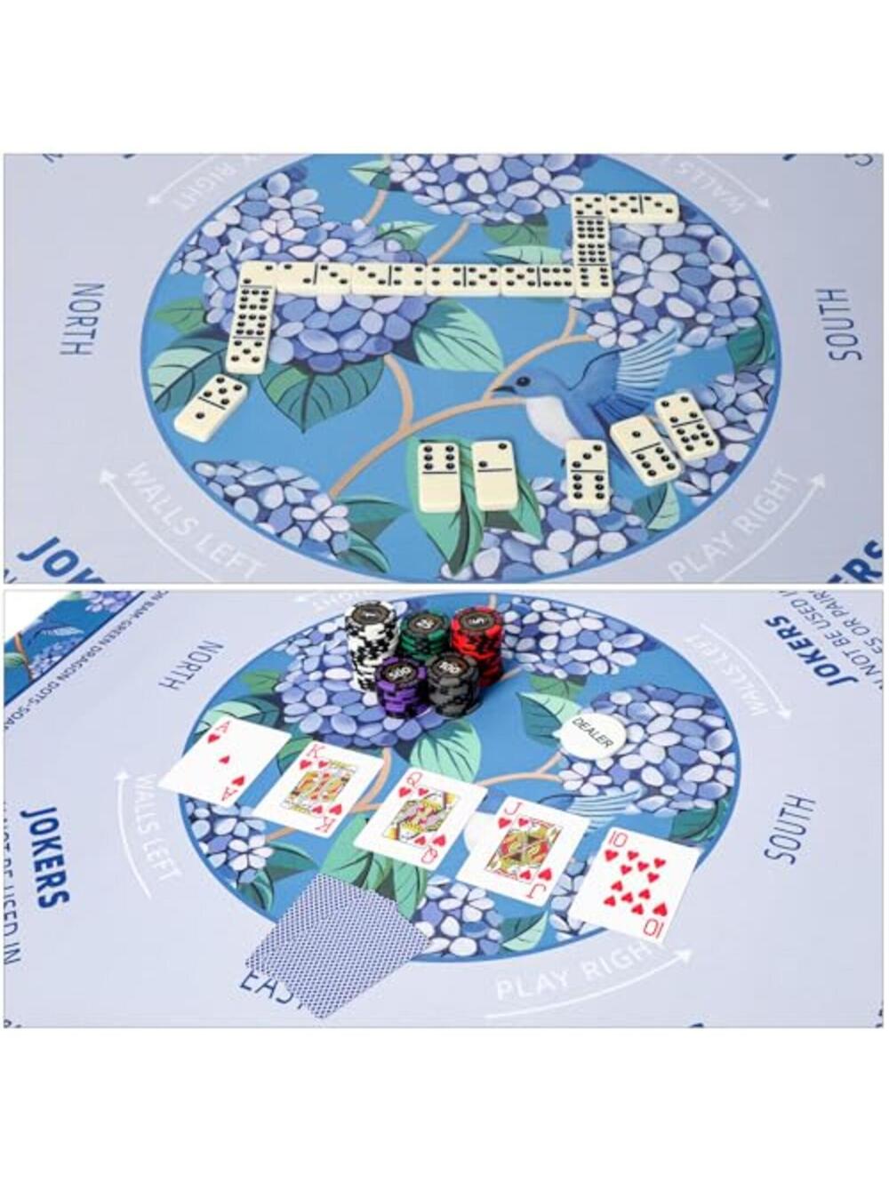 Blue Mahjong Learning Mat 33” x 33” - Picture 8 of 9